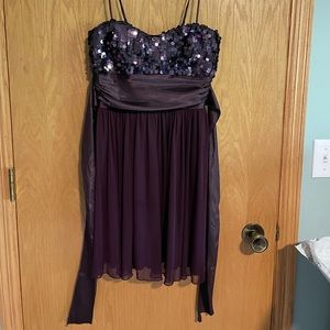 Purple sequin formal / prom dress